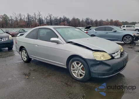 2002 Honda Civic Ex z USA, uszkodzony, nr VIN 1HGEM229X2L101535